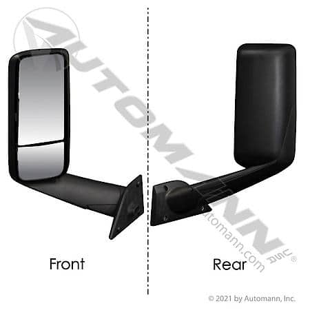 LH Mirror Assembly - Freightliner, Black