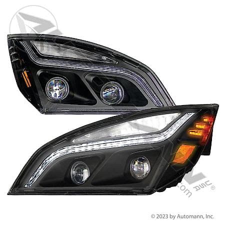 LED Headlamp Set - Freightliner New Cascadia