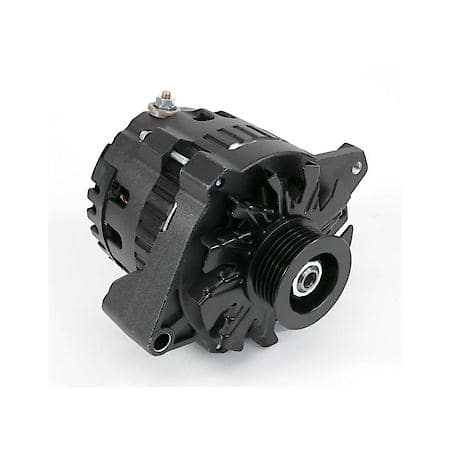 Alternator: CS130 Style 160 Amp with Serpentine Pulley, Black