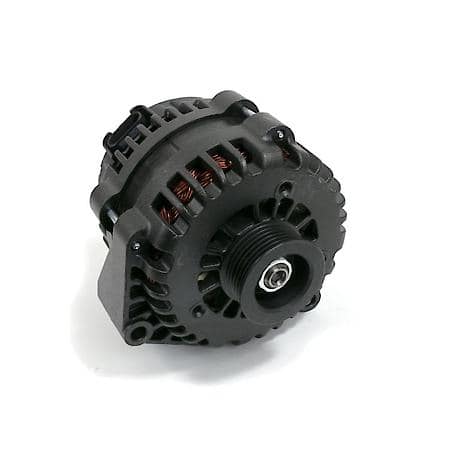 Alternator: AD244 Style 220 Amp with Serpentine Pulley, Black