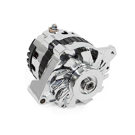 Alternator: CS130 Style 160 Amp with V-Belt Pulley, Chrome
