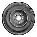 Reconditioned OEM Steel Wheel, 15 X 4, Solid, 5 Lug, 100MM Bolt Pattern, Black