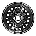 Recon OEM Steel Wheel, 17 X 7, 18 Hole, 5 Lug, 4.5 BP, All Painted Black