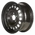 Recon OEM Steel Wheel, 16 X 7.5, 18 Round Vents, 5 Lug, 4. 75 Inch BP, Black