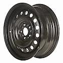 Reconditioned OEM Steel Wheel, 17 X 7, 16 Hole, 5 Lug, 4.5 Bolt Pattern, Black