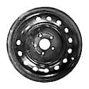 Recon OEM Steel Wheel, 16 X 6.5, 12 Holes, 5 Lug, 115MM Bolt Pattern, Black