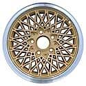 Recon OEM Aluminum Alloy Wheel, 15 X 7, Diamond Spokes, 5 Lug, Gold Flange Cut