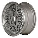 Recon OEM Alum Wheel, 15 X 7, Lacey Spoke, 5 Lug, Machined Flange Bright Silver