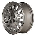 Reconditioned OEM Aluminum Alloy Wheel, 15 X 6, 30 Slots, 5 Lug, Silver Machined