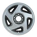 Recon OEM Aluminum Wheel, 15 X 7, 5 Holes, 5 Lug, Machined With Textured Pockets