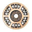 Reconditioned OEM Aluminum Alloy Wheel, 15 X 7, Web Spokes, 5 Lug, Gold