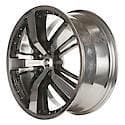 Recon OEM Aluminum Wheel, 21 X 9.5, Rear, Polished Flnge And Spoke W/Black Vent