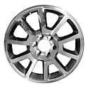 Used OEM Alum Wheel, 20 X 9, 27MM Offset, 10 Spoke, 6 Lug, Mach'd And Charcoal