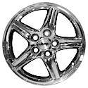 Reconditioned OEM Aluminum Alloy Wheel, 16 X 7, 5 Spokes, 5 Lug, Polished