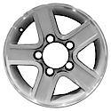Recon OEM Aluminum Alloy Wheel, 15 X 6, 5 Spokes, 5 Lug, Charcoal Machined