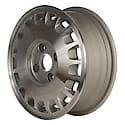 Recon OEM Aluminum Wheel, 15 X 5.5, 17 Slots, 4 Lug, Machined With Silver Vents