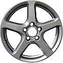 Recon OEM Alum Wheel, 17 X 7, 45MM Offset, 5 Spokes, 5 Lug, Charcoal Full Face