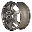 Reconditioned OEM Aluminum Alloy Wheel, 16 X 7, 6 Spokes, 6 Lug, Flat Silver