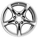 Reconditioned OEM Aluminum Alloy Wheel, 18 X 9, Rear, All Painted Silver