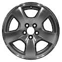 Reconditioned OEM Aluminum Alloy Wheel, 16 X 6.5, 5 Spokes, 5 Lug, Silver