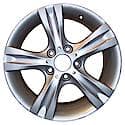 Reconditioned OEM Aluminum Alloy Wheel, 17 X 7.5, Rear, All Painted Silver