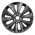 Recon OEM Alum Wheel, 19 X 8, 55MM Offset, 10 Spokes, Dark PVD Chrome A/M