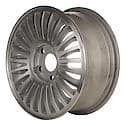 Recon OEM Aluminum Wheel, 15 X 6.5, 25 Spokes, 5 Lug, Machined With Silver Vents