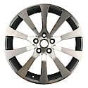 Reconditioned OEM Aluminum Alloy Wheel, 20 X 9.5, Machined And Charcoal Metallic