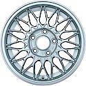 Recon OEM Aluminum Wheel, 15 X 6.5, Diamond Spokes, Silver Spokes W/Machined Lip
