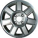 Reconditioned OEM Aluminum Alloy Wheel, 15 X 6, 7 Spokes, 4 Lug, Silver