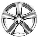 Recon OEM Alum Wheel, 18 X 8.5, 5 Spokes, 5 Lug, Light PVD Chrome Aftermarket