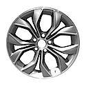 Recon OEM Aluminum Alloy Wheel, 19 X 8.5, Front, Machined And Dark Silver