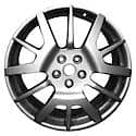 Recon OEM Aluminum Alloy Wheel, 20 X 8.5, Front, Medium Sparkle Silver Full Face