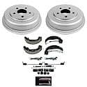 Rear Autospecialty Stock Replacement Brake Shoe and Drum Kit