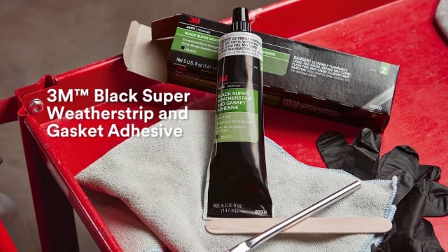 3M Black Super Weatherstrip and Gasket Adhesive  3M 08008 