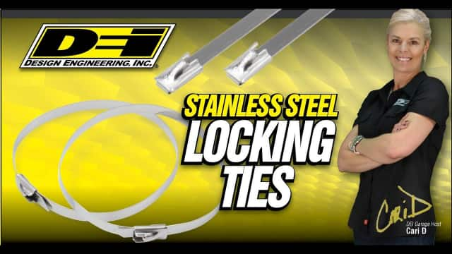 Stainless Steel Locking Ties from Design Engineering, Inc. (DEI) 