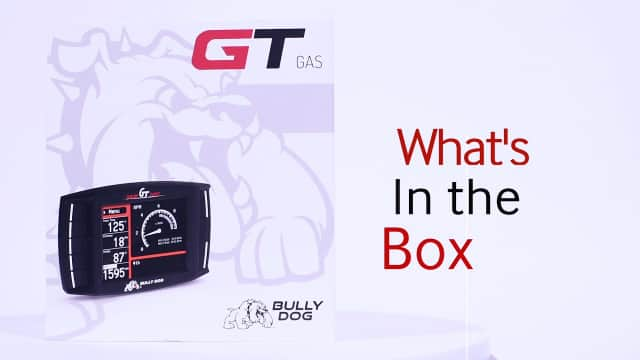 What's in the box of the Bully Dog GT Gas Tuner 