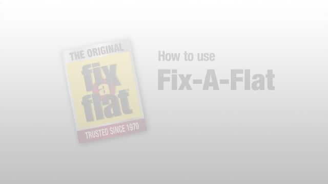 How to Use Fix-A-Flat 