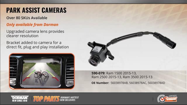 Park Assist Camera #590 - 079 Ram 1500, 2500, & 3500 