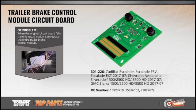 Trailer Brake Control Module Circuit Board 