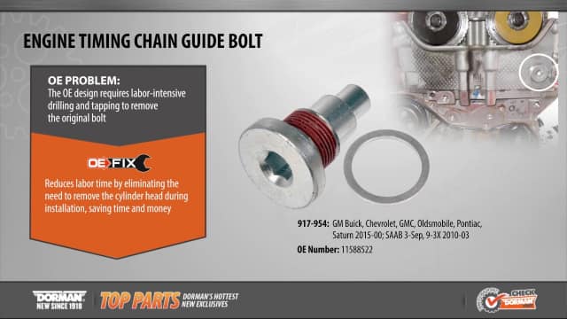 Engine Timing Chain Guide Bolt 