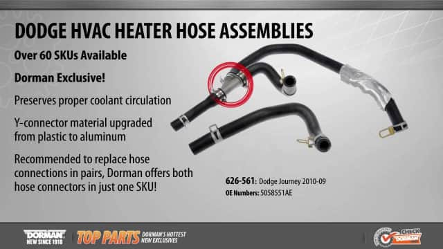 HVAC Heater Hose Assembly 