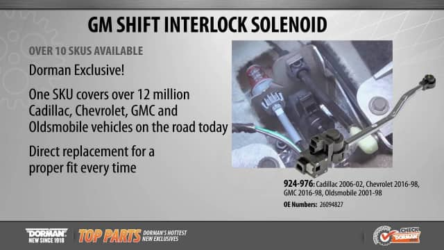 Shift Interlock Solenoid 