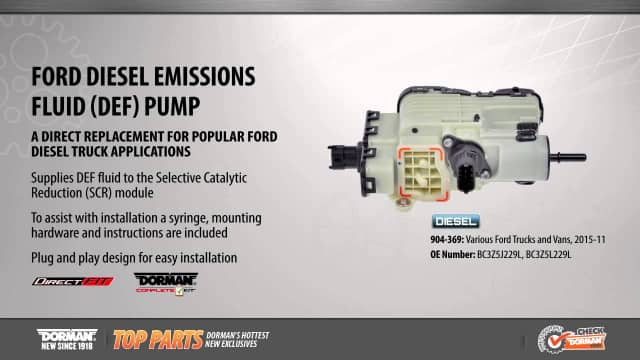 Diesel Emissions Fluid Pump 