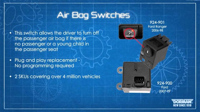 Passenger Air Bag Disable Switch 