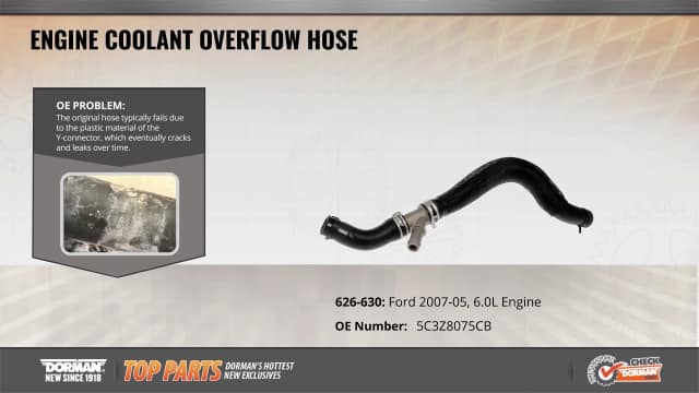 Engine Coolant Overflow Hose 