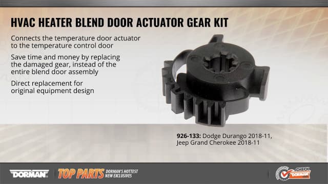 HVAC Blend Door Actuator Gear Kit 