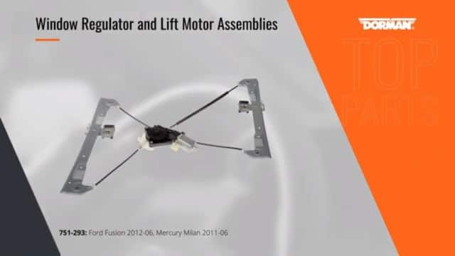 Window Regulator and Lift Motor Assembly 