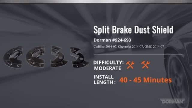 Split Brake Dust Shield Installation Video by Dorman Products 