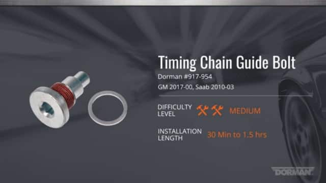 Engine Timing Chain Guide Bolt Installation Video by Dorman Products 